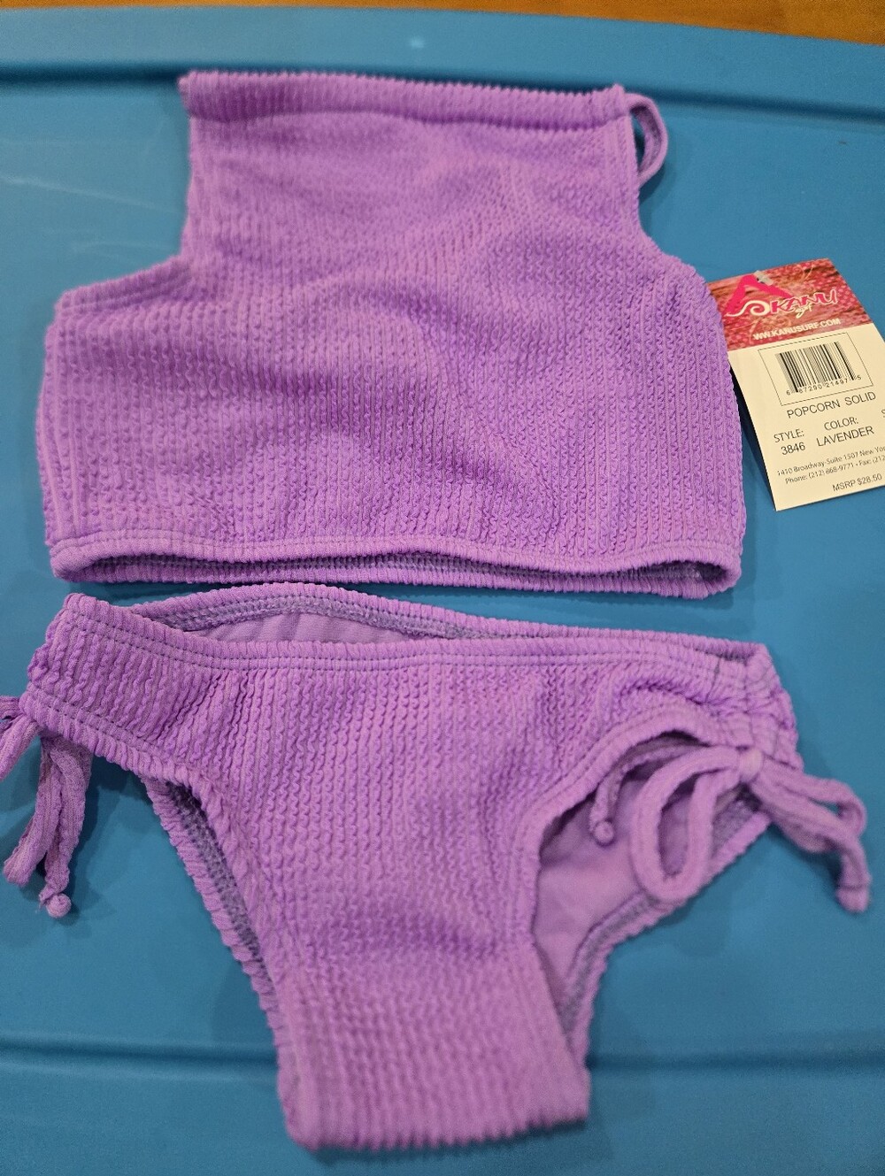 Kanu Surf Kids Lavender Two-Piece Swim Set